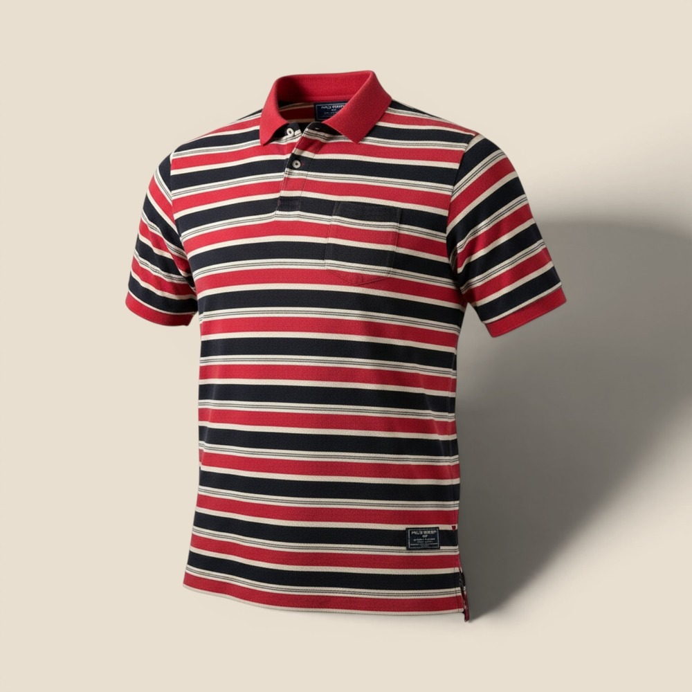 90s Polo Sport Sportsman Polo Shirt Mens XL Striped Red Black 90s Ralph Lauren